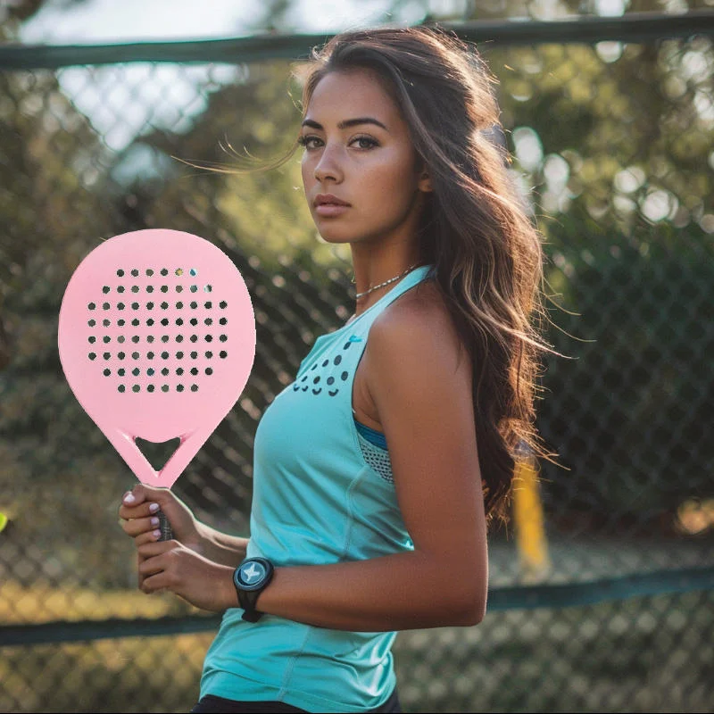 Custom Carbon fiber material tennis racket, personalized padel paddle design, high strength structure for outdoor sports competi
Custom Carbon fiber material tennis racket, personalized padel paddle design, high strength structure for outdoor sports competi