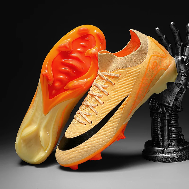 Men Soccer Shoes Professional Cleats High-Top Athletic Turf Football Boots Outdoor/Indoor Professional Futsal Training Sneakers
Men Soccer Shoes Professional Cleats High-Top Athletic Turf Football Boots Outdoor/Indoor Professional Futsal Training Sneakers