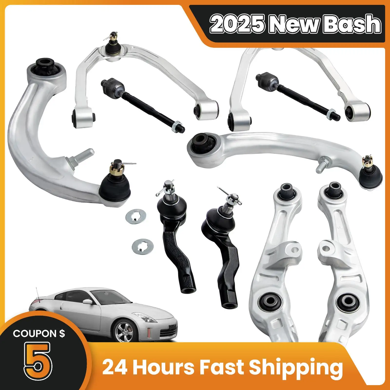 10Pcs Forward Rearward Control Arm w/Ball Joint For Nissan 350Z 2003 - 2009 RWD
10Pcs Forward Rearward Control Arm w/Ball Joint For Nissan 350Z 2003 - 2009 RWD
