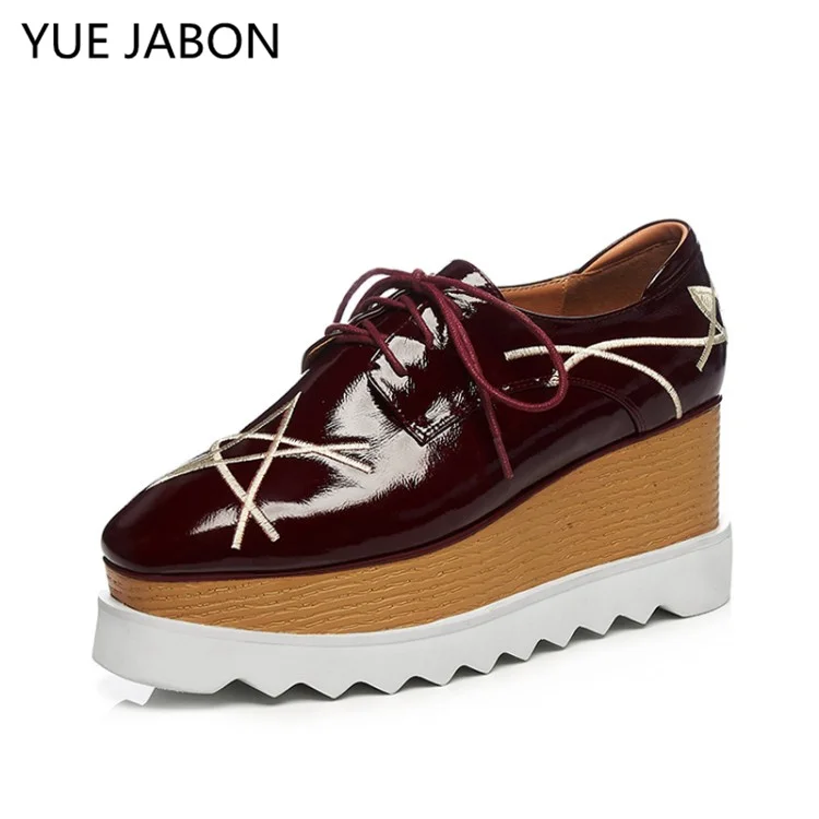 Trend Embroidered Star Platform Shoes Women Casual Flats Sneakers Comfort Lace Up Shoe Chunky Heel Shoes Women Footwear
Trend Embroidered Star Platform Shoes Women Casual Flats Sneakers Comfort Lace Up Shoe Chunky Heel Shoes Women Footwear
