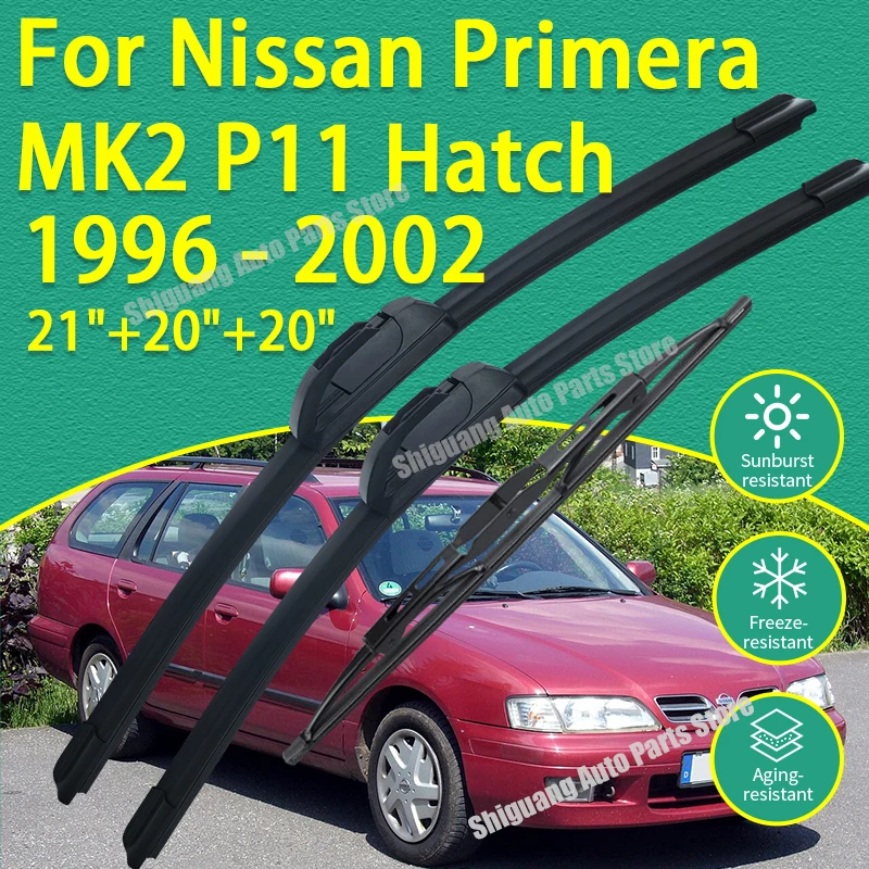 Front Rear Silicone Coating Wipers for Nissan Primera MK2 P11 Sedan 1996 - 2002 Car Wiper Windshield Windscreen Accessories 2001
Front Rear Silicone Coating Wipers for Nissan Primera MK2 P11 Sedan 1996 - 2002 Car Wiper Windshield Windscreen Accessories 2001