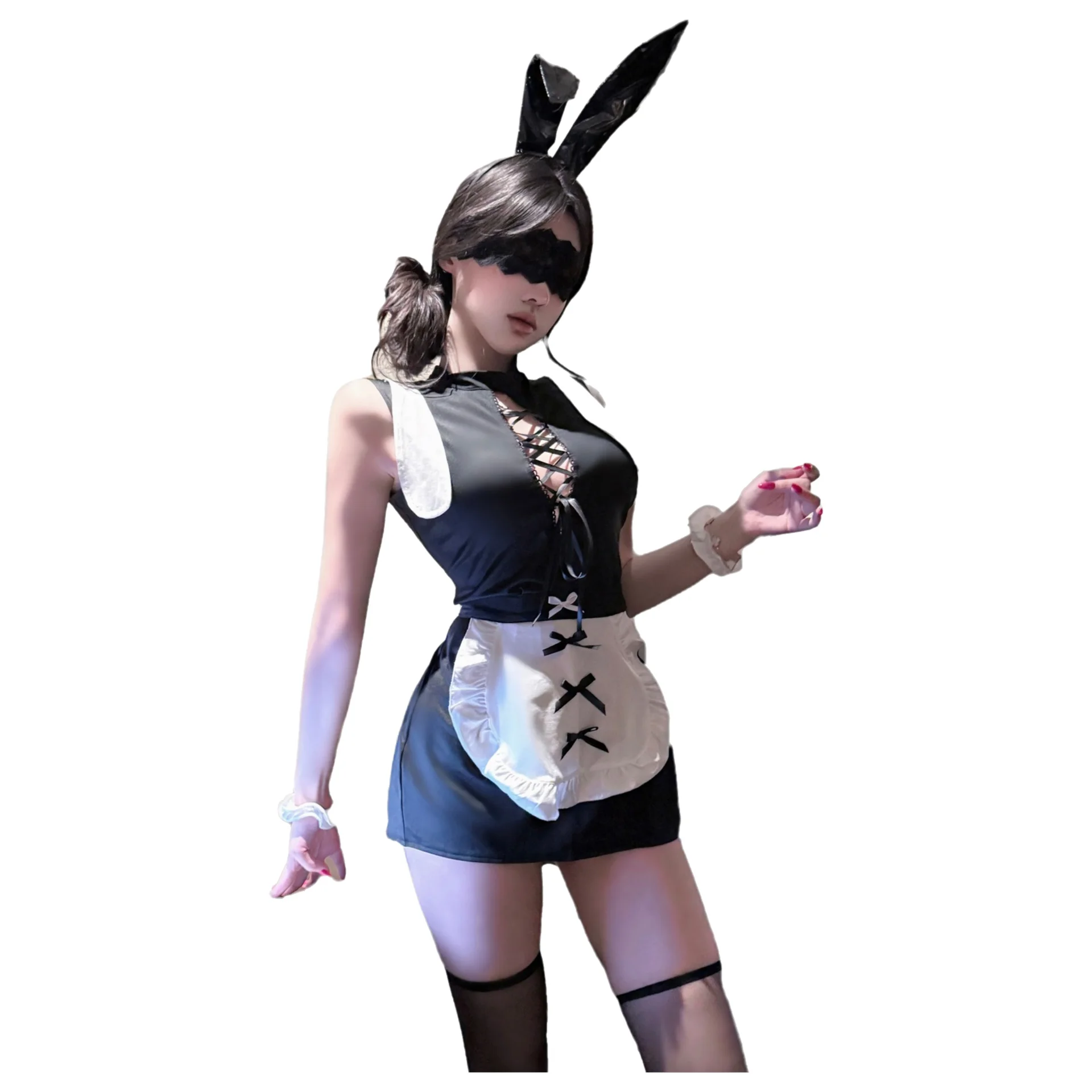Sexy Pure Desire Bunny Girl Sexy Little Maid Uniform Set Charming Pure Desire Style Dress Bowknot For Woman Nightclub Style FL9Y
Sexy Pure Desire Bunny Girl Sexy Little Maid Uniform Set Charming Pure Desire Style Dress Bowknot For Woman Nightclub Style FL9Y