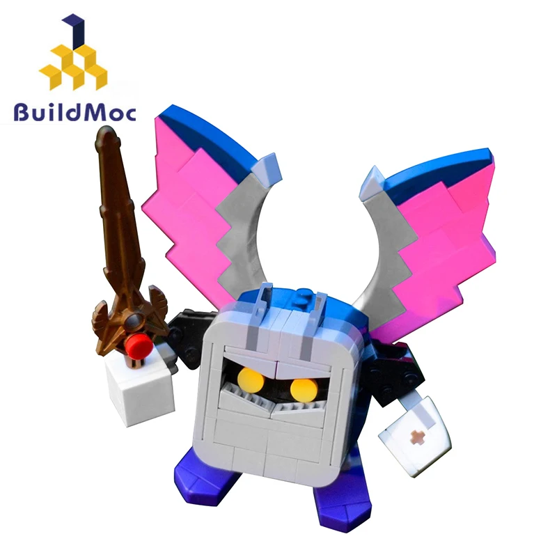 Набор строительных блоков MOC Super Metas, рыцари, аниме, экшн-фигурки Kirbys, строительная модель, игрушка, 163 деталей, детские подарки
Набор строительных блоков MOC Super Metas, рыцари, аниме, экшн-фигурки Kirbys, строительная модель, игрушка, 163 деталей, детские подарки