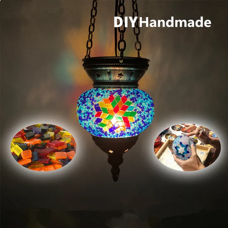 Turkish Glazed Glass Home Decor Pendant Lamp DIY Pure Handmade Mosaic Patch Birthday Gift Decorative Lighting Fixtures
Turkish Glazed Glass Home Decor Pendant Lamp DIY Pure Handmade Mosaic Patch Birthday Gift Decorative Lighting Fixtures