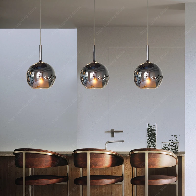 Post-modern Minimalist Design Glass Spheres Pendant Lights, Transparent Gold Balls Hanging Chandelier Nordic for Dining Room
Post-modern Minimalist Design Glass Spheres Pendant Lights, Transparent Gold Balls Hanging Chandelier Nordic for Dining Room