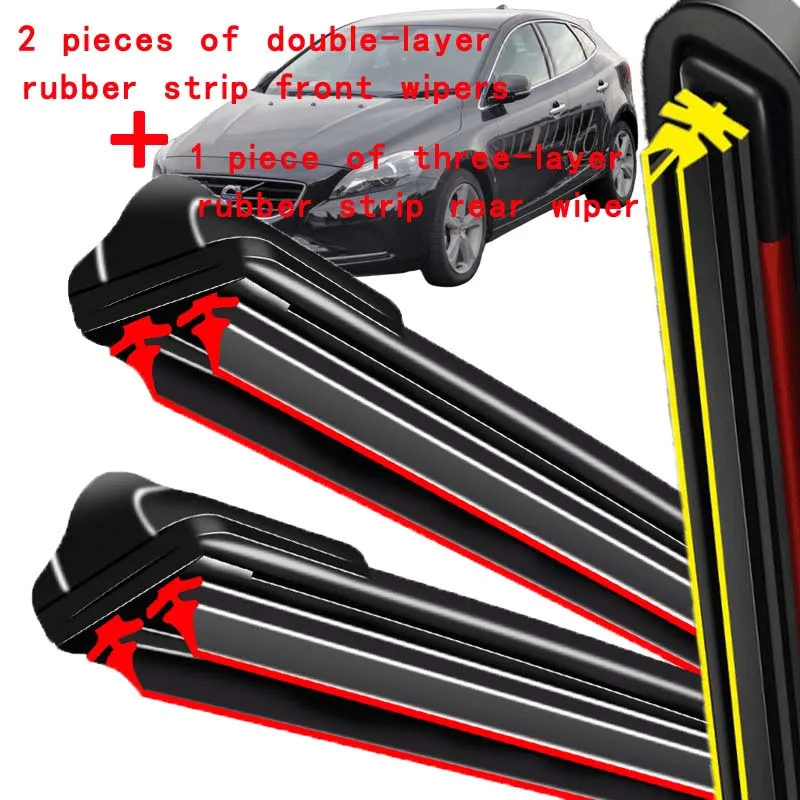 For Volvo V40 2012-2019 2013 2014 2015 2016 2017 2018 Wiper Front & Rear Wiper Blades Windshield Windscreen Window 26"+19"+11"
For Volvo V40 2012-2019 2013 2014 2015 2016 2017 2018 Wiper Front & Rear Wiper Blades Windshield Windscreen Window 26"+19"+11"