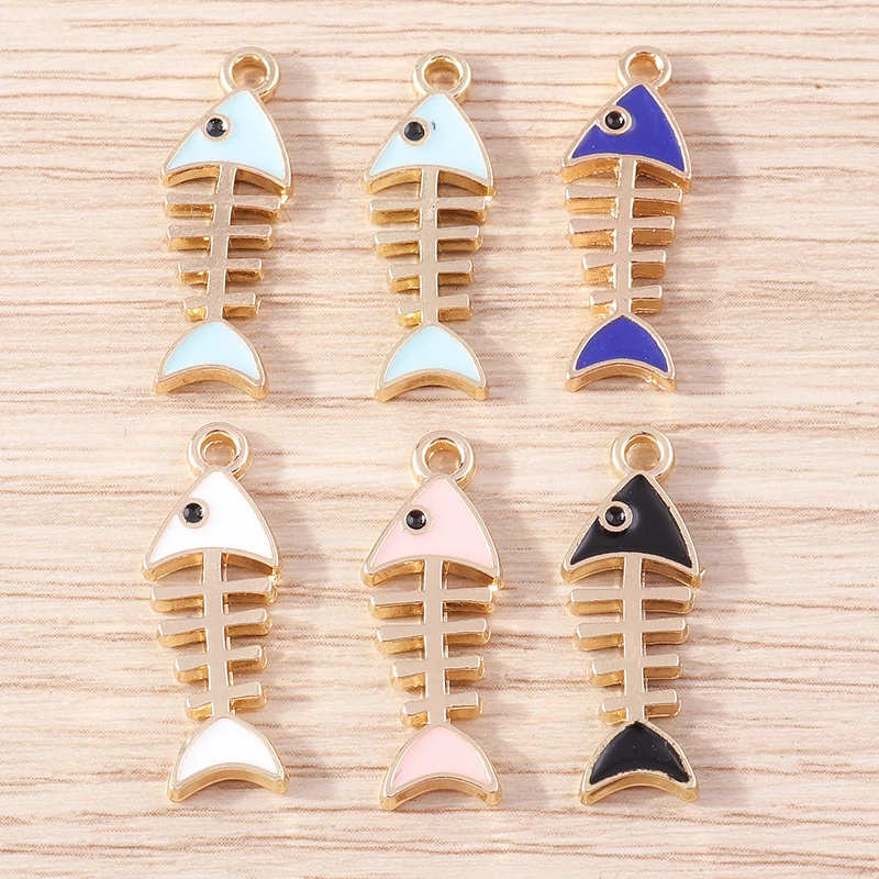 10pcs 8x23mm Cute Enamel Fish Bone Charms for Jewelry Making DIY Drop Earrings Bracelets Pendants Necklaces Crafts Accessories
10pcs 8x23mm Cute Enamel Fish Bone Charms for Jewelry Making DIY Drop Earrings Bracelets Pendants Necklaces Crafts Accessories