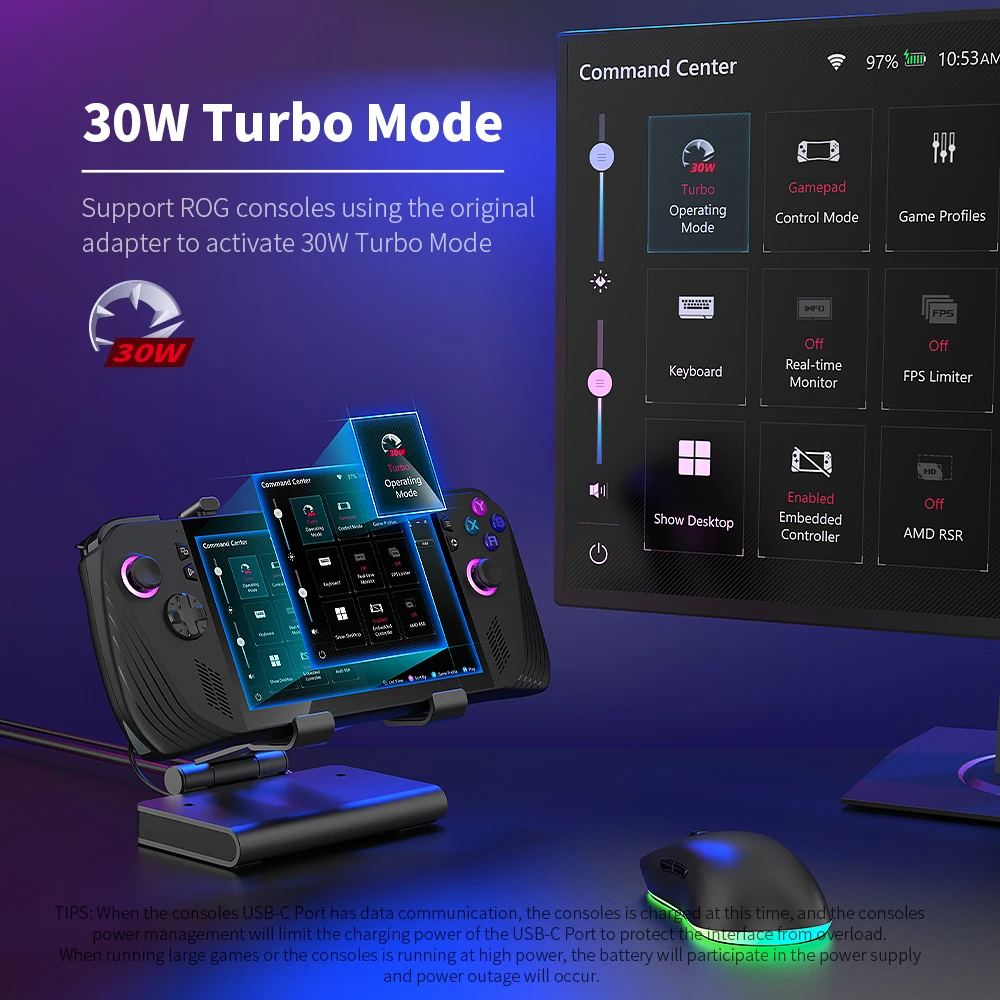 Docking Station For ROG Ally X For Steam Deck For MSI Claw For LEGION Go 100W PD USB 3.2 Gigabit Ethernet Adjustable Stand
Docking Station For ROG Ally X For Steam Deck For MSI Claw For LEGION Go 100W PD USB 3.2 Gigabit Ethernet Adjustable Stand