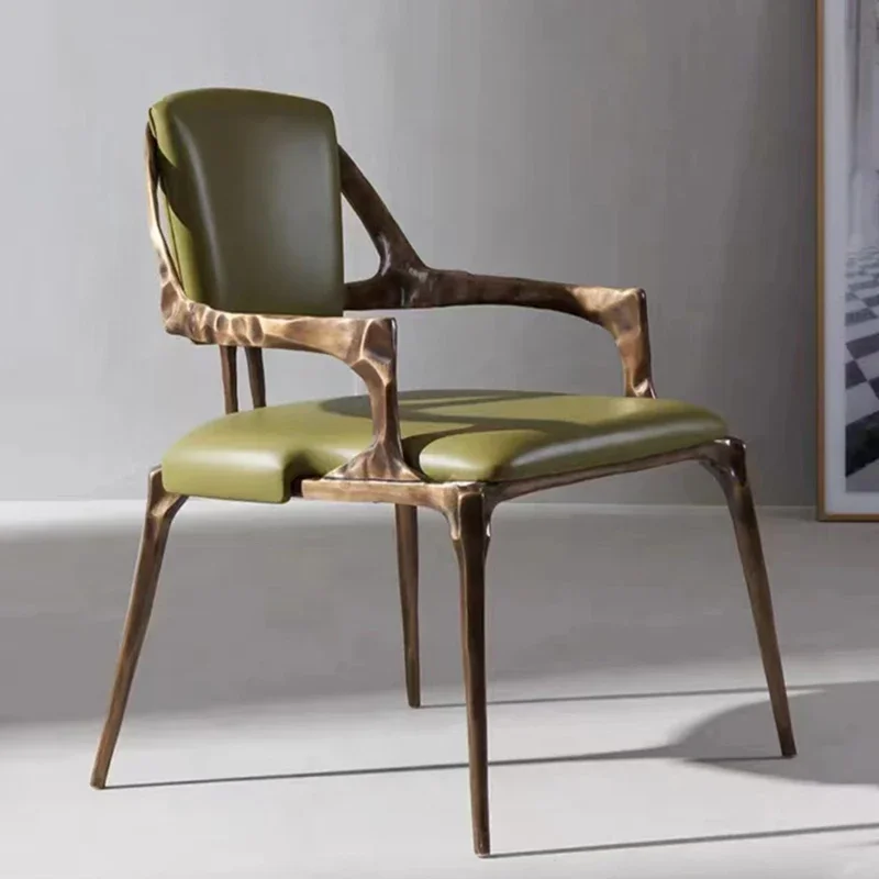 Yjq Minimalist First Layer Cowhide Dining Chair Living Room Creative Modern Light Luxury Pure Copper Armchair
Yjq Minimalist First Layer Cowhide Dining Chair Living Room Creative Modern Light Luxury Pure Copper Armchair