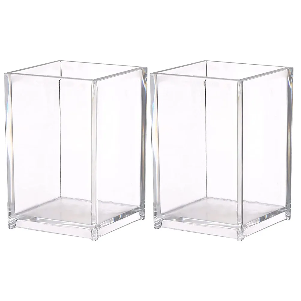 2Pcs Smooth Surface Acrylic Pencil Pot Versatile Stationery Organizer for Pens Makeup Tools Name Cards Photos Desktop Clutter
2Pcs Smooth Surface Acrylic Pencil Pot Versatile Stationery Organizer for Pens Makeup Tools Name Cards Photos Desktop Clutter