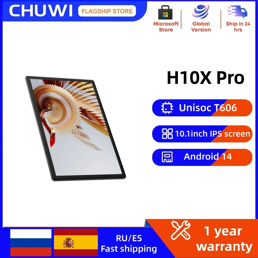 Планшет CHUWI Hi10 XPro, 10,1 дюйма, 4 ГБ ОЗУ, 128 ГБ ПЗУ, Unisoc T606, восьмиядерный HD-сенсорный планшетный ПК, 4G LTE 5G, Wi-Fi BT 5,0, Android14
Планшет CHUWI Hi10 XPro, 10,1 дюйма, 4 ГБ ОЗУ, 128 ГБ ПЗУ, Unisoc T606, восьмиядерный HD-сенсорный планшетный ПК, 4G LTE 5G, Wi-Fi BT 5,0, Android14