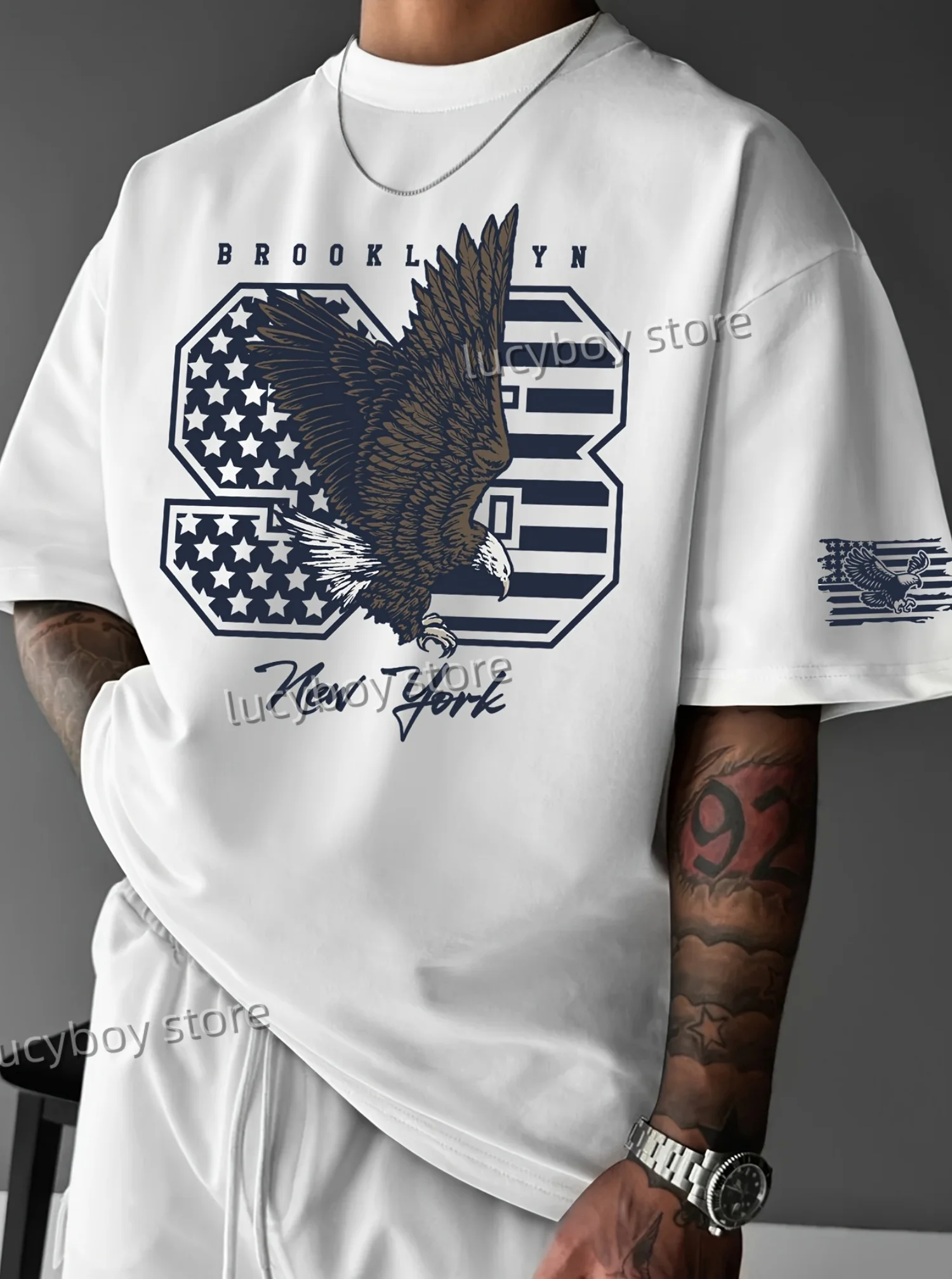 2025new eagle No.98 Print Men T-Shirt Man Short Sleeves Sportwear PLUS SIZE T-Shirt Vintage Oversize 5 colors Tees Men Clothes
2025new eagle No.98 Print Men T-Shirt Man Short Sleeves Sportwear PLUS SIZE T-Shirt Vintage Oversize 5 colors Tees Men Clothes