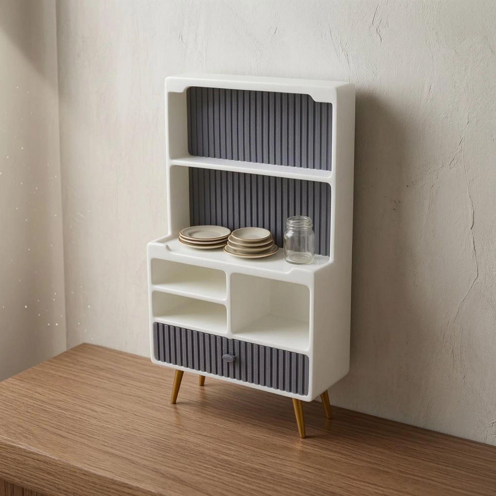 Dollhouse Side Cabinet Compact Mini Display Shelf Cabinet Display Shelf Model Realistic Appearance Miniature Furniture
Dollhouse Side Cabinet Compact Mini Display Shelf Cabinet Display Shelf Model Realistic Appearance Miniature Furniture