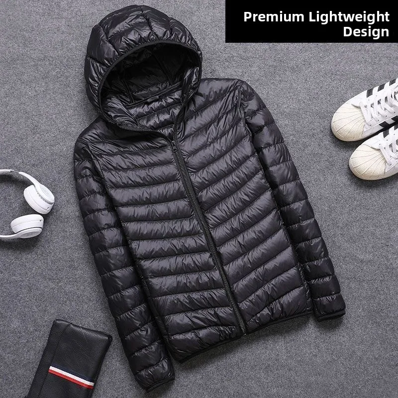 Модная легкая пуховая куртка из хлопка для мужчин: повседневная, с капюшоном, для молодежи и среднего возраста, всесезонная
Модная легкая пуховая куртка из хлопка для мужчин: повседневная, с капюшоном, для молодежи и среднего возраста, всесезонная