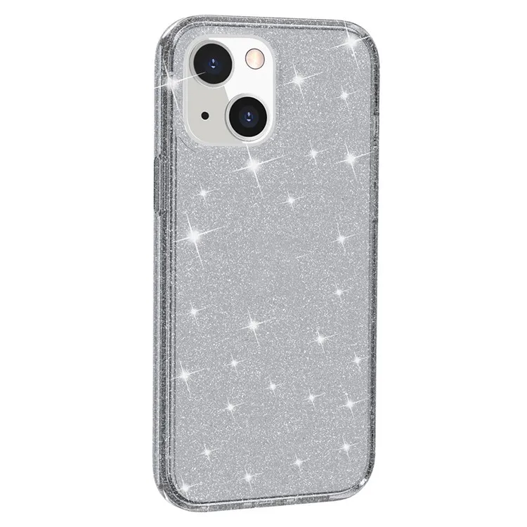 For iPhone 13 6.1 inch Clear Glitter Design Phone Case Soft TPU Bumper + Hard PC Shockproof Protective Back Cover - Transparent
For iPhone 13 6.1 inch Clear Glitter Design Phone Case Soft TPU Bumper + Hard PC Shockproof Protective Back Cover - Transparent