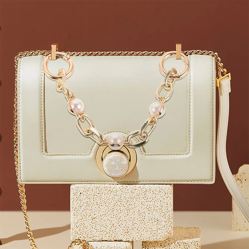 2Pcs Pearl Chain Shoulder Bag Strap Extender Adjustable Length Replacement Accessories Golden Color
2Pcs Pearl Chain Shoulder Bag Strap Extender Adjustable Length Replacement Accessories Golden Color