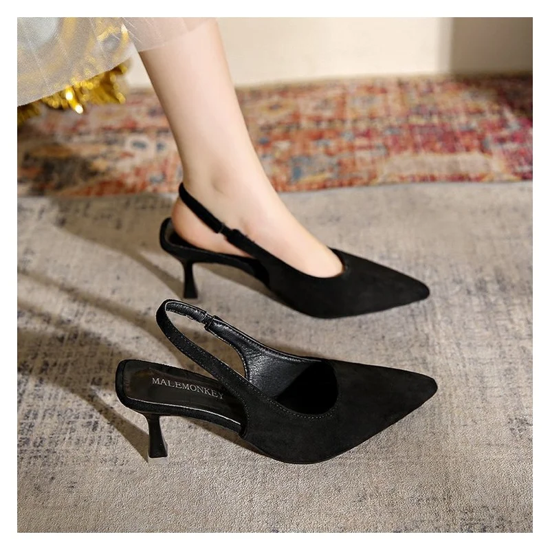 Women's Sandals Summer New Fashionable Outdoor Casual Shoes Thin Heels Ultra High Heels Black Women's Single Shoes
Women's Sandals Summer New Fashionable Outdoor Casual Shoes Thin Heels Ultra High Heels Black Women's Single Shoes