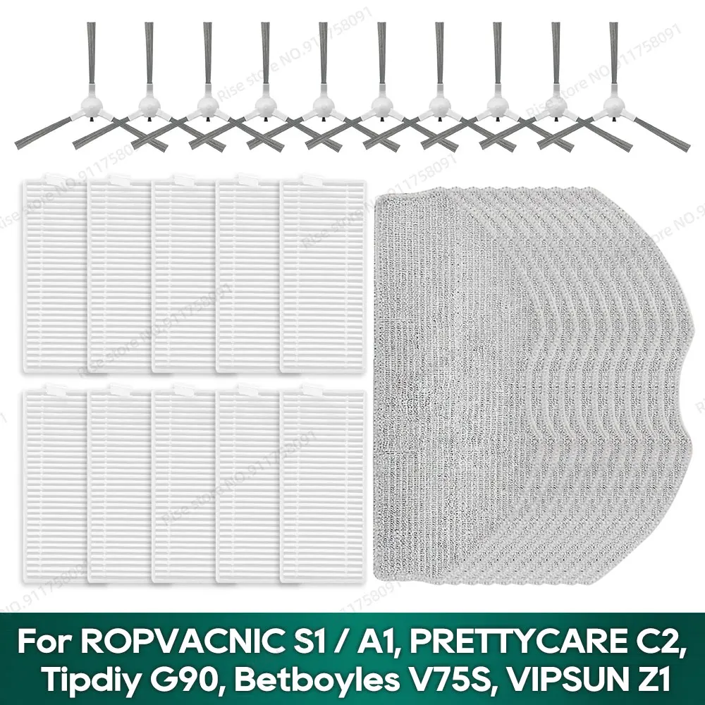Compatible for ROPVACNIC S1 / A1, PRETTYCARE C2, Tipdiy G90, Betboyles V75S, VIPSUN Z1 Accessories Mop Cloth Filter
Compatible for ROPVACNIC S1 / A1, PRETTYCARE C2, Tipdiy G90, Betboyles V75S, VIPSUN Z1 Accessories Mop Cloth Filter