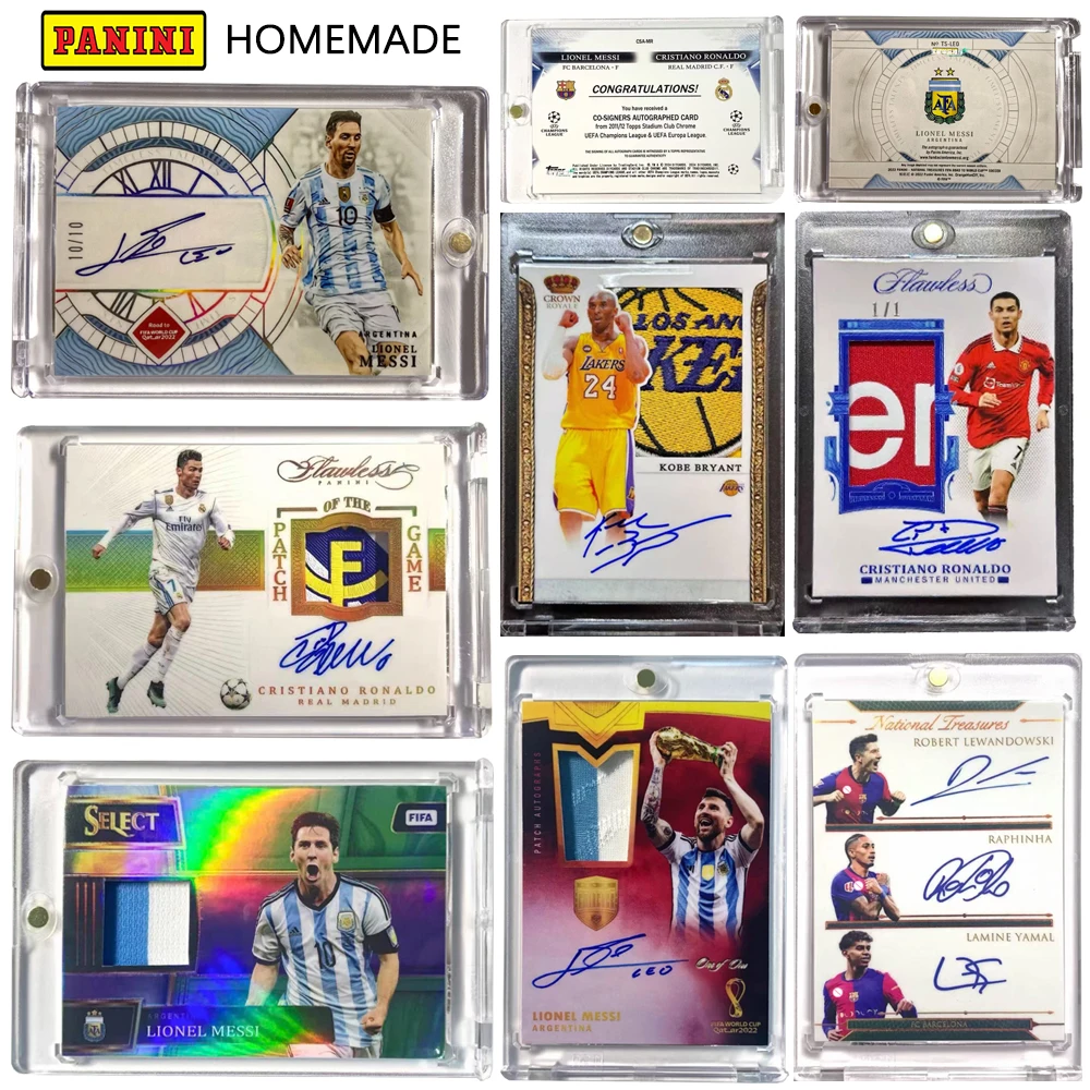 PANINI DIY самодельная Месси Роналду RAPHINHA ROBERT LEWANDOWSKI Коллекционная карточка с автографом кирпич для мальчика футбол Рождественский подарок
PANINI DIY самодельная Месси Роналду RAPHINHA ROBERT LEWANDOWSKI Коллекционная карточка с автографом кирпич для мальчика футбол Рождественский подарок