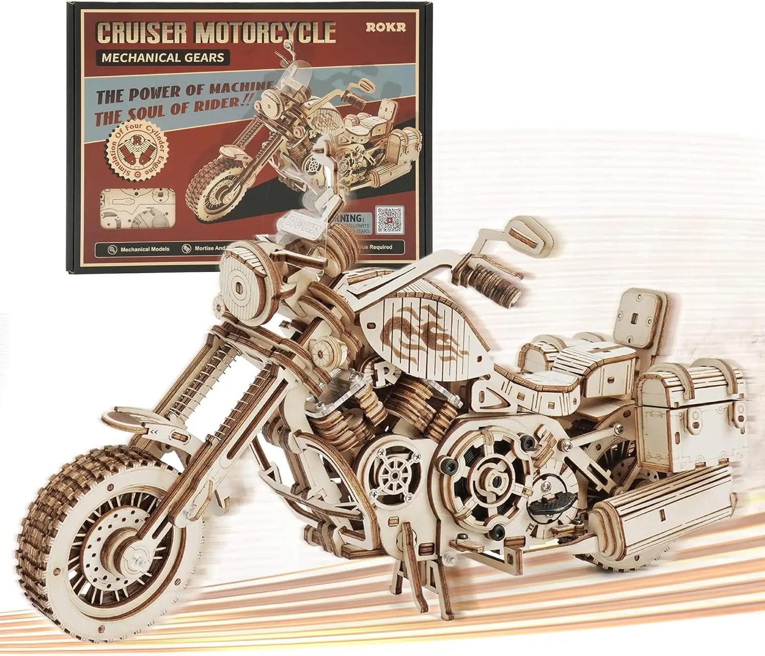 1:8 Scale Wooden Motorcycle Model Kit for Adults - DIY 3D Puzzle Building Toy, Educational Craft Project
1:8 Scale Wooden Motorcycle Model Kit for Adults - DIY 3D Puzzle Building Toy, Educational Craft Project
