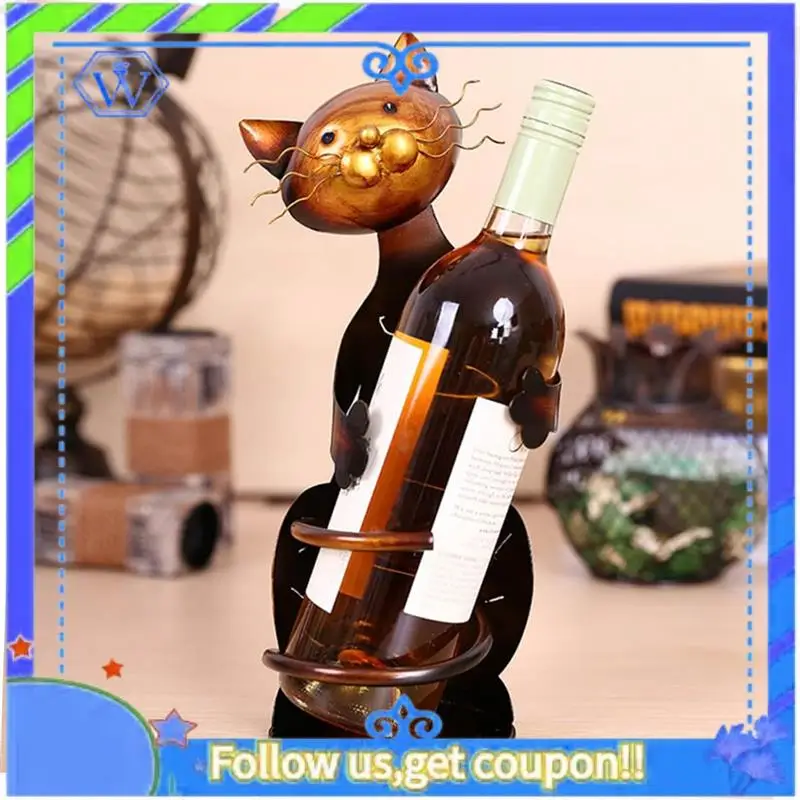 Easy To Use 2PCS Rack Cat Shaped Wine Holder Cat Wine Bottle Holder Sculpture Stand Metal Decorative
Easy To Use 2PCS Rack Cat Shaped Wine Holder Cat Wine Bottle Holder Sculpture Stand Metal Decorative