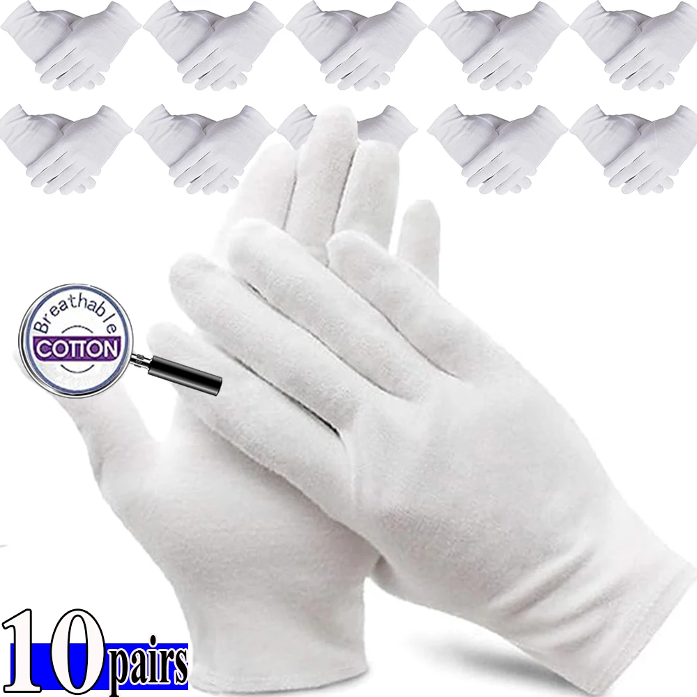White Cotton Work Gloves for Dry Hands Handling Film SPA Gloves Ceremonial High Stretch Gloves Mittens Household Cleaning Tools
White Cotton Work Gloves for Dry Hands Handling Film SPA Gloves Ceremonial High Stretch Gloves Mittens Household Cleaning Tools