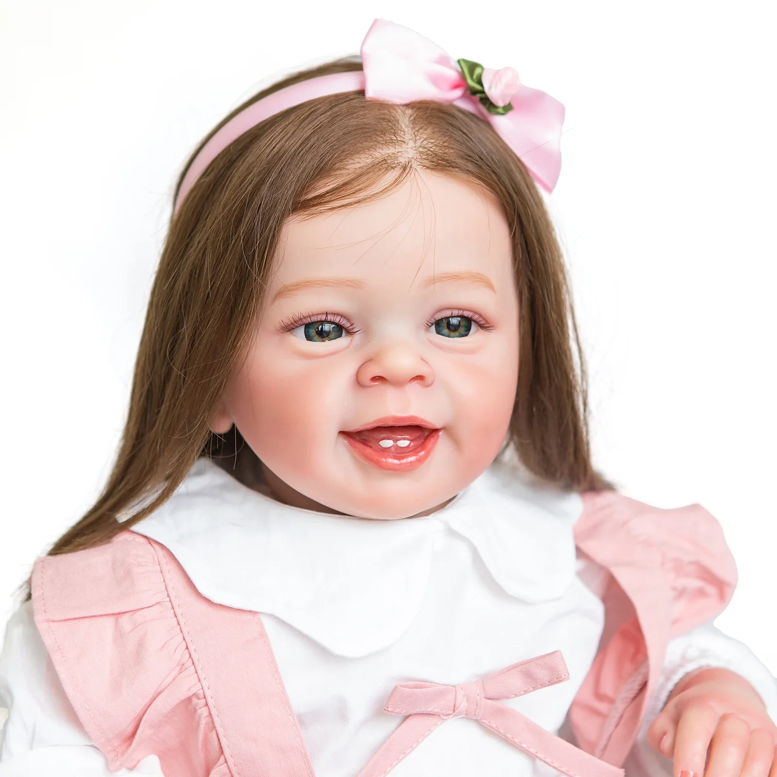 60CM Bebe Doll Reborn Popular Yannick Toddler Size Hand-detailed Painting Soft Cuddle Body with rooted brown hair High Quality
60CM Bebe Doll Reborn Popular Yannick Toddler Size Hand-detailed Painting Soft Cuddle Body with rooted brown hair High Quality