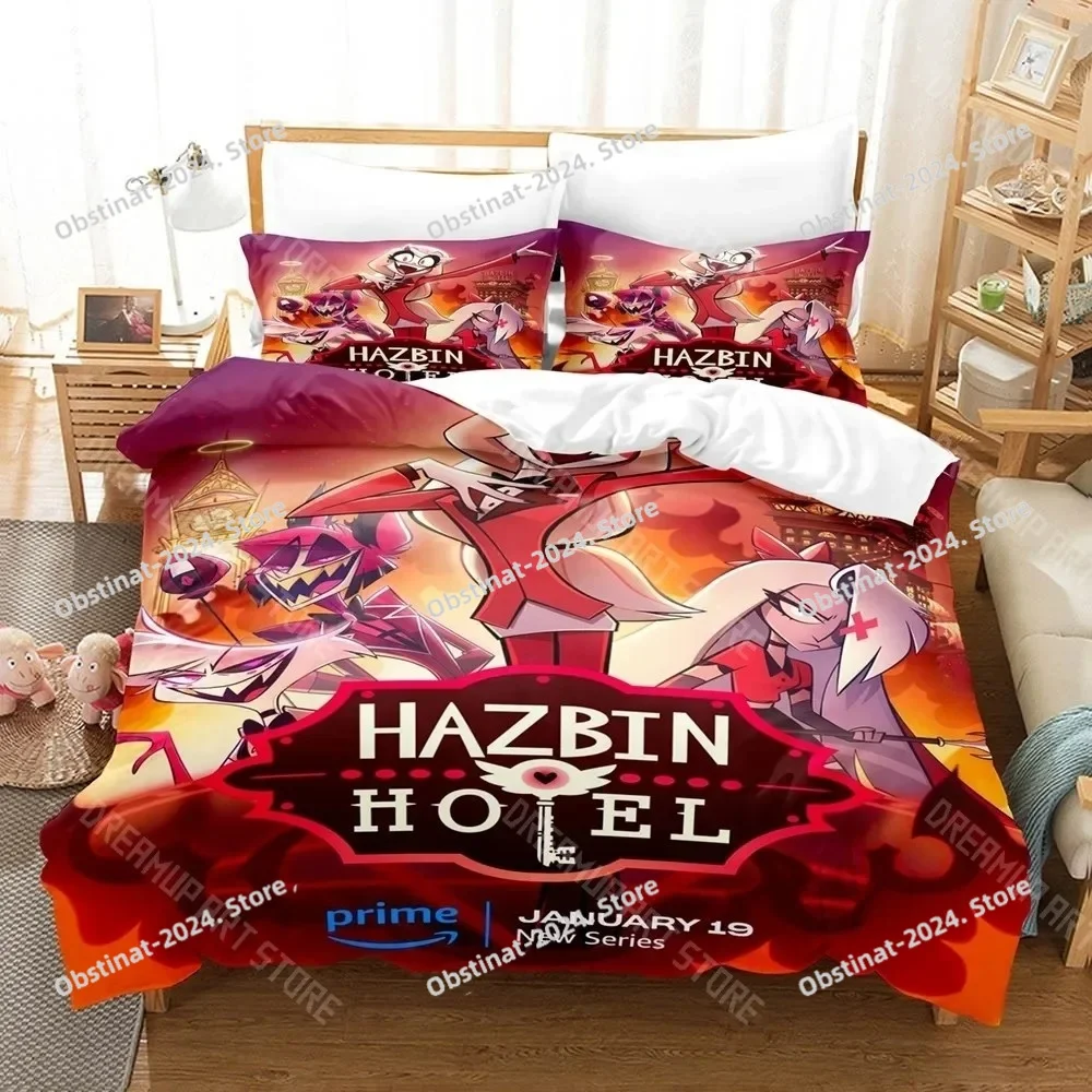 3D Print Hazbin Hotels Bedding Set Printed Duvet Cover Pillowcase Single Double Style Queen King Size Sets
3D Print Hazbin Hotels Bedding Set Printed Duvet Cover Pillowcase Single Double Style Queen King Size Sets