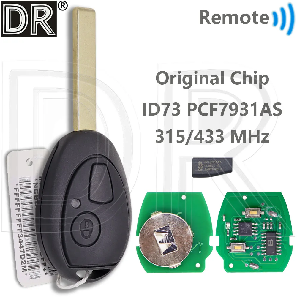 Great NXP ID73 PCF7931AS Chip 315/433MHz With Code Car Remote Key For BMW Mini Cooper R50 R53 MG7 ZT ZR ZS Land Rover 75
Great NXP ID73 PCF7931AS Chip 315/433MHz With Code Car Remote Key For BMW Mini Cooper R50 R53 MG7 ZT ZR ZS Land Rover 75
