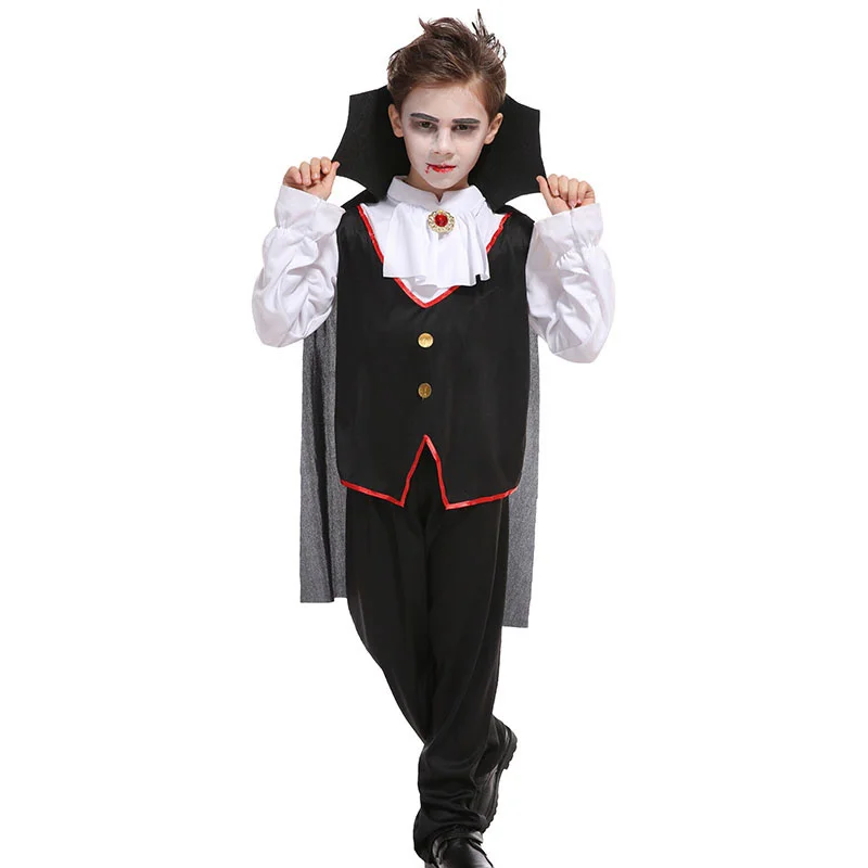 Carnival Party Halloween Kids Children Vampire Costume Fantasia Prince Vampire Cosplay for Boy
Carnival Party Halloween Kids Children Vampire Costume Fantasia Prince Vampire Cosplay for Boy