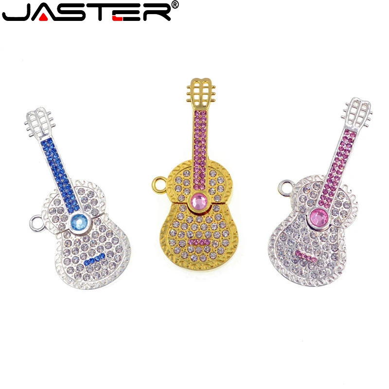 JASTER 2.0 USB Flash Drives Crystal Diamond Guitar Blue Pink Gold Pen Drive 64GB 32GB 16GB Mini Memory Stick A Beautiful Gift
JASTER 2.0 USB Flash Drives Crystal Diamond Guitar Blue Pink Gold Pen Drive 64GB 32GB 16GB Mini Memory Stick A Beautiful Gift