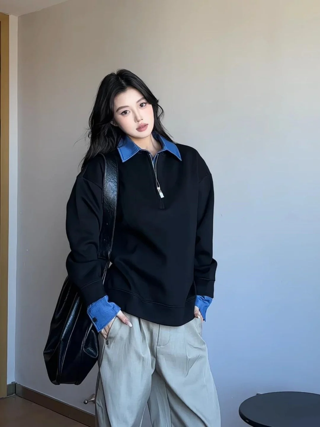 Новая весенняя толстовка с воротником-стойкой и молнией, имитация двухслойности, свободный крой, длинный рукав, в стиле Color Block
Новая весенняя толстовка с воротником-стойкой и молнией, имитация двухслойности, свободный крой, длинный рукав, в стиле Color Block