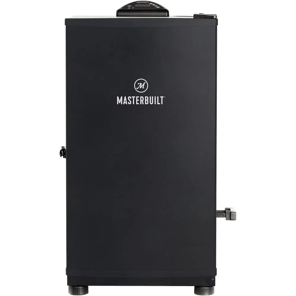 30-inch Digital Electric Vertical BBQ Smoker with Side Wood Chip Loader, Chrome Racks and 710 Cooking Square Inches in Black
30-inch Digital Electric Vertical BBQ Smoker with Side Wood Chip Loader, Chrome Racks and 710 Cooking Square Inches in Black