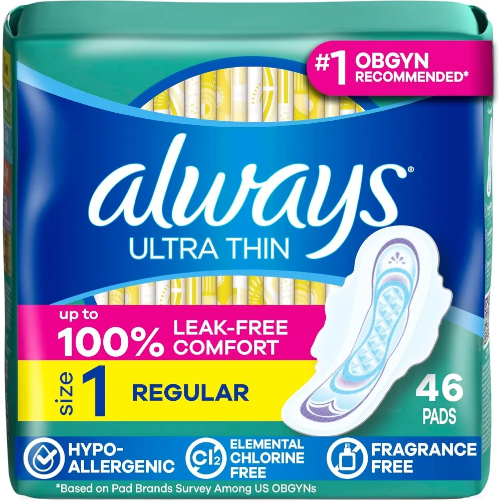 Ultra Thin Feminine Pads with Wings for Women Regular Absorbency Unscented Daily Use Sanitary Napkins Super Soft Cotton Cover Hypoallergenic Breathable Menstrual Pads for Light to Moderate Flow Leakproof Protection
Ultra Thin Feminine Pads with Wings for Women Regular Absorbency Unscented Daily Use Sanitary Napkins Super Soft Cotton Cover Hypoallergenic Breathable Menstrual Pads for Light to Moderate Flow Leakproof Protection