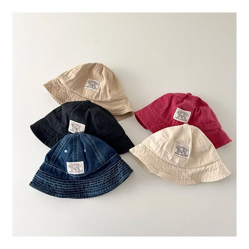 Retro Style Kid's Fisherman Hat 2-6Y Spring and Summer Decorative Stickers Outdoor Sun Hat Children's Large Eave Basin Hat
Retro Style Kid's Fisherman Hat 2-6Y Spring and Summer Decorative Stickers Outdoor Sun Hat Children's Large Eave Basin Hat