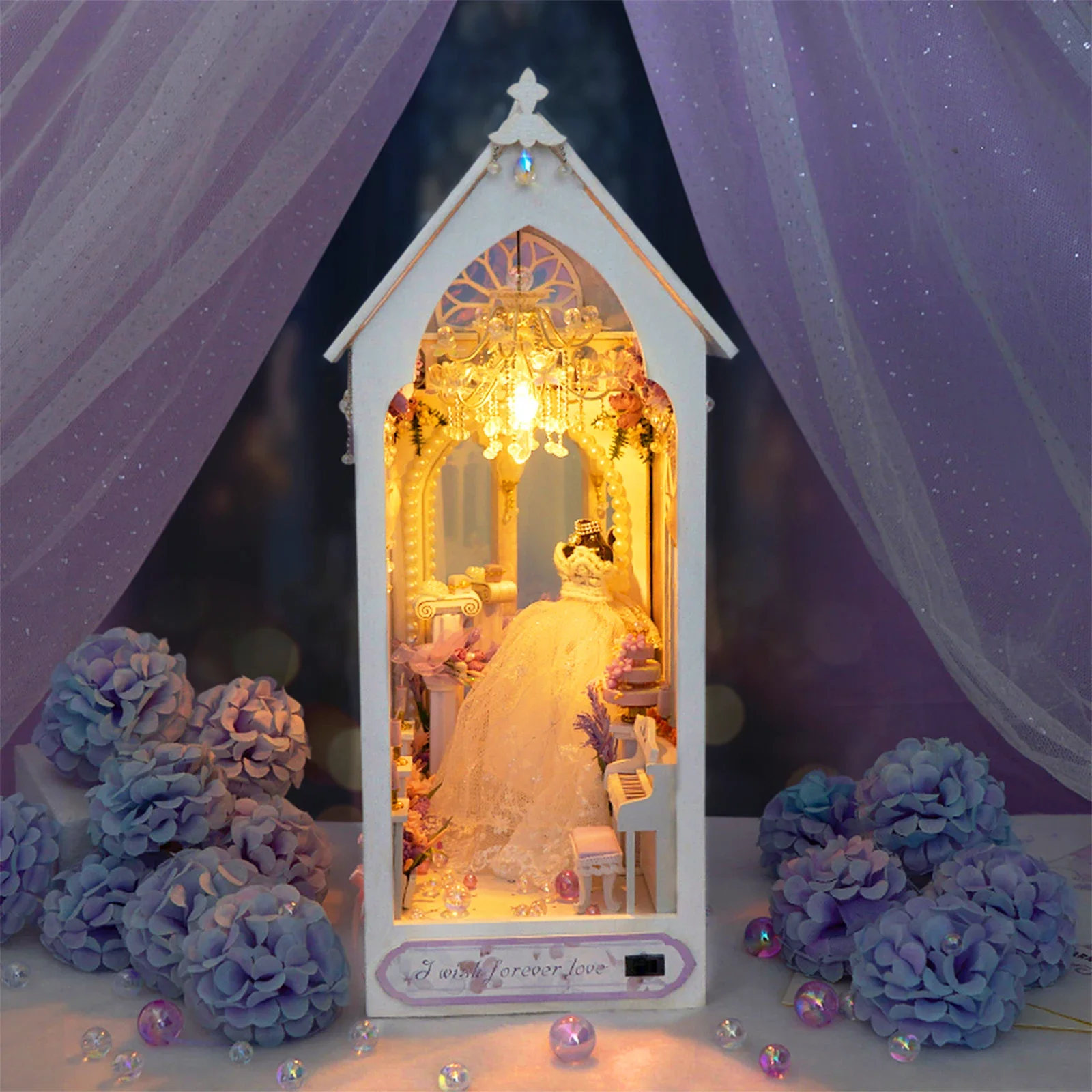 DIY Book Nook Kit Miniature Doll House With LED Light 3D Puzzle Model Building Wooden Bookshelf Bookend Toy Adults Birthday Gift
DIY Book Nook Kit Miniature Doll House With LED Light 3D Puzzle Model Building Wooden Bookshelf Bookend Toy Adults Birthday Gift