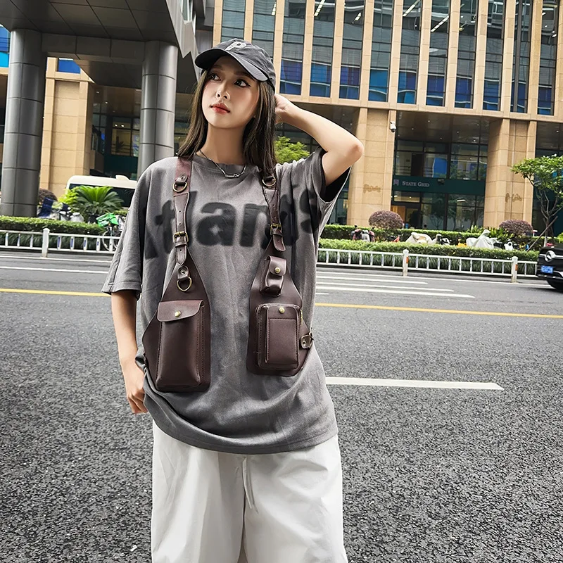 New Tactical Vest Bag Motorcycle Bag Men Chest Bag Retro Underarm Crossbody Bag
New Tactical Vest Bag Motorcycle Bag Men Chest Bag Retro Underarm Crossbody Bag