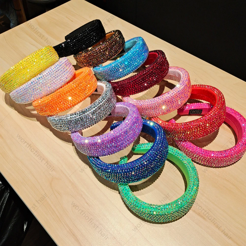 Women Head Hoop Thick Knitting Headband Padded Shiny Rhinestones for Lady Girls Shopping Party Performance Travel Head Wears
Women Head Hoop Thick Knitting Headband Padded Shiny Rhinestones for Lady Girls Shopping Party Performance Travel Head Wears