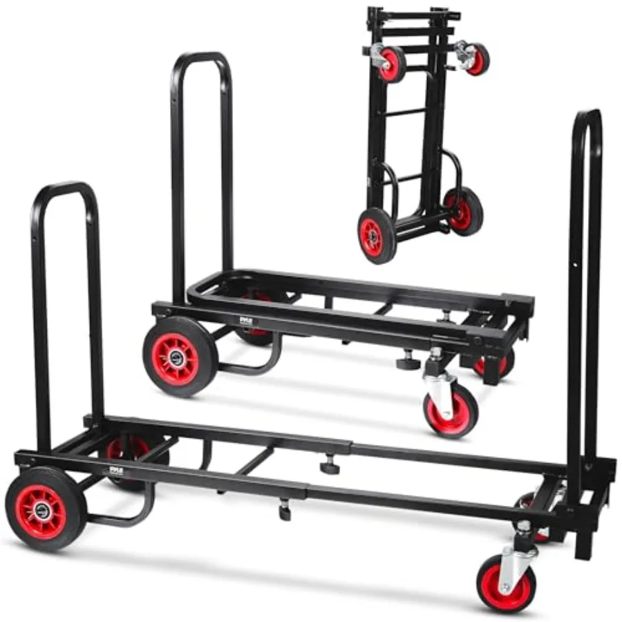 Compact Folding Adjustable Equipment Dolly for moving appliances and furniture, steel frame, black, 8-in-1 convertible design w
Compact Folding Adjustable Equipment Dolly for moving appliances and furniture, steel frame, black, 8-in-1 convertible design w