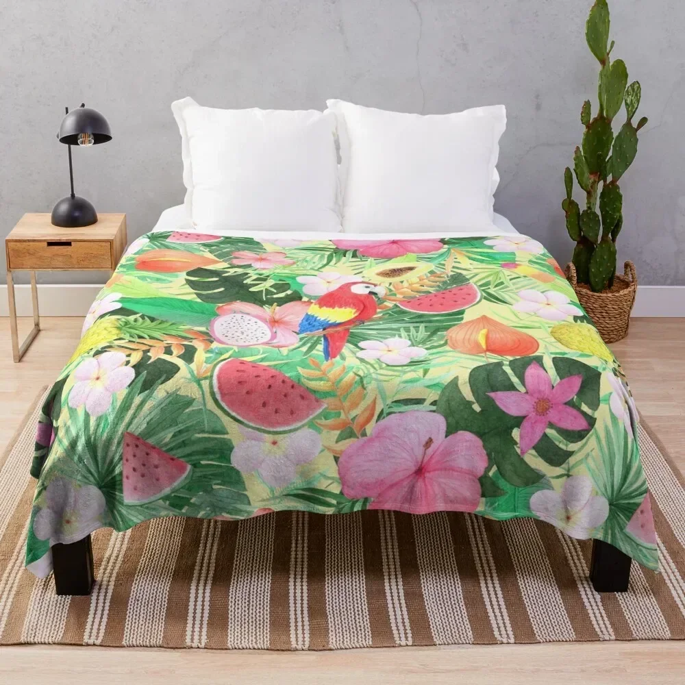 Tropical jungle pattern Throw Blanket Cozy Sofa Blanket for TV Watching Napping
Tropical jungle pattern Throw Blanket Cozy Sofa Blanket for TV Watching Napping