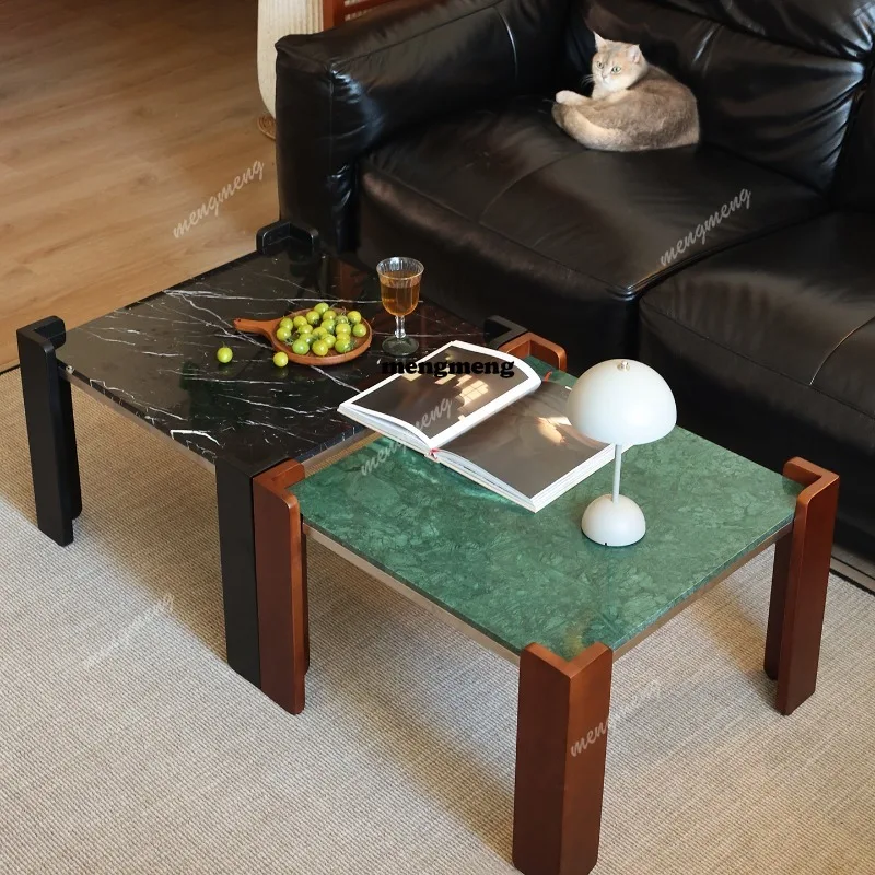 Marble coffee table side table Solid wood frame Marble coffee table
Marble coffee table side table Solid wood frame Marble coffee table