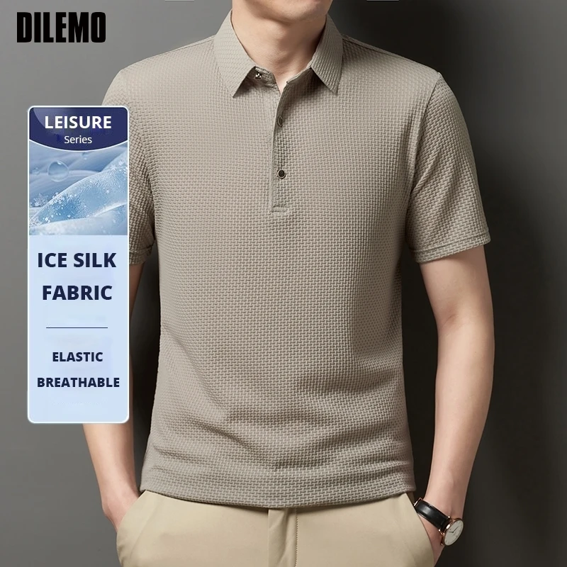 High-tech Fabrics New Summer Brand Polo Shirt Short Sleeve Expensive Casual Tops Fashions Business Men Clothing
High-tech Fabrics New Summer Brand Polo Shirt Short Sleeve Expensive Casual Tops Fashions Business Men Clothing