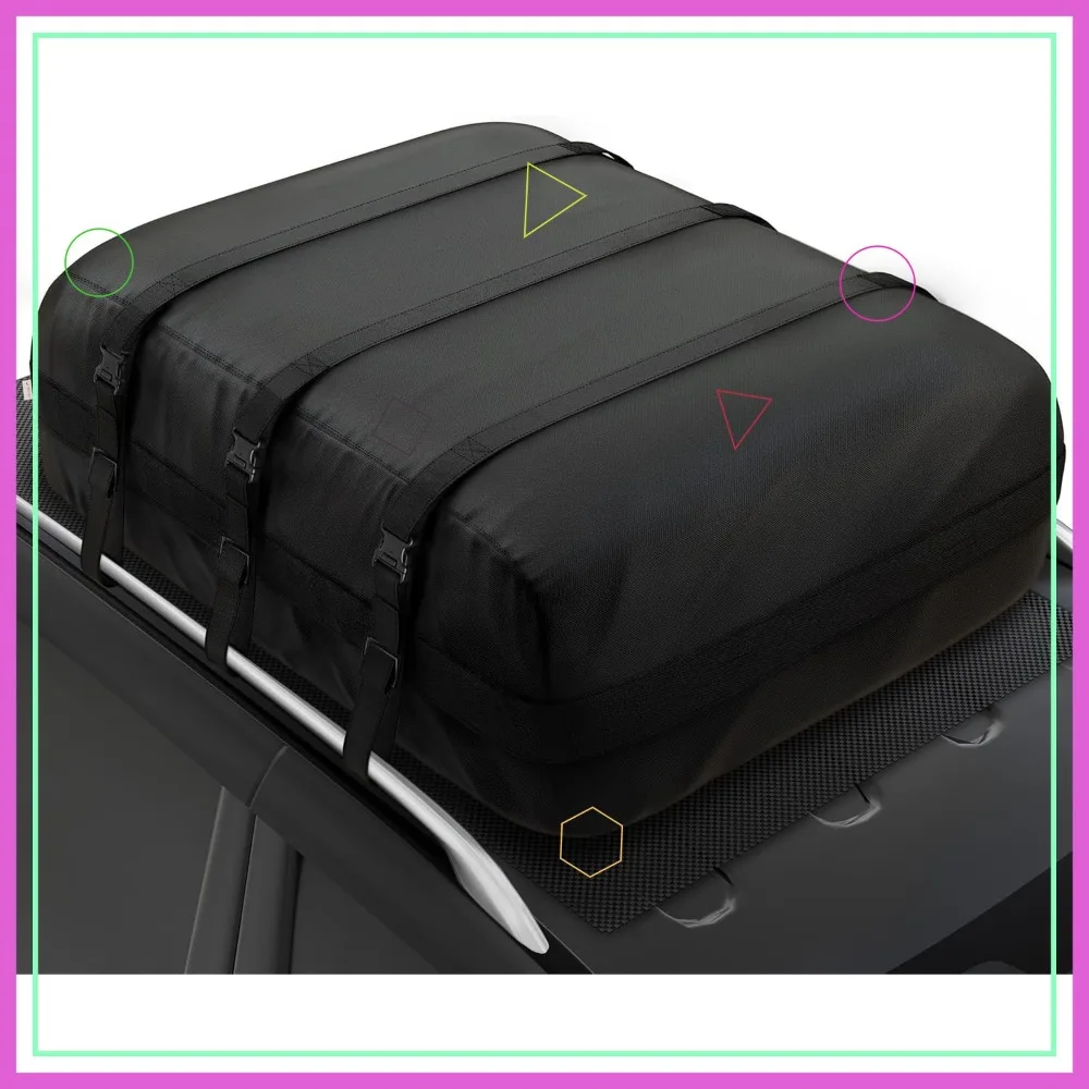 30.1 cu ft Soft-Shell Roof Cargo Carrier, Waterproof Heavy Duty 1200D, Universal Fit for Cars with/without Rack, 52x40x25 in
30.1 cu ft Soft-Shell Roof Cargo Carrier, Waterproof Heavy Duty 1200D, Universal Fit for Cars with/without Rack, 52x40x25 in