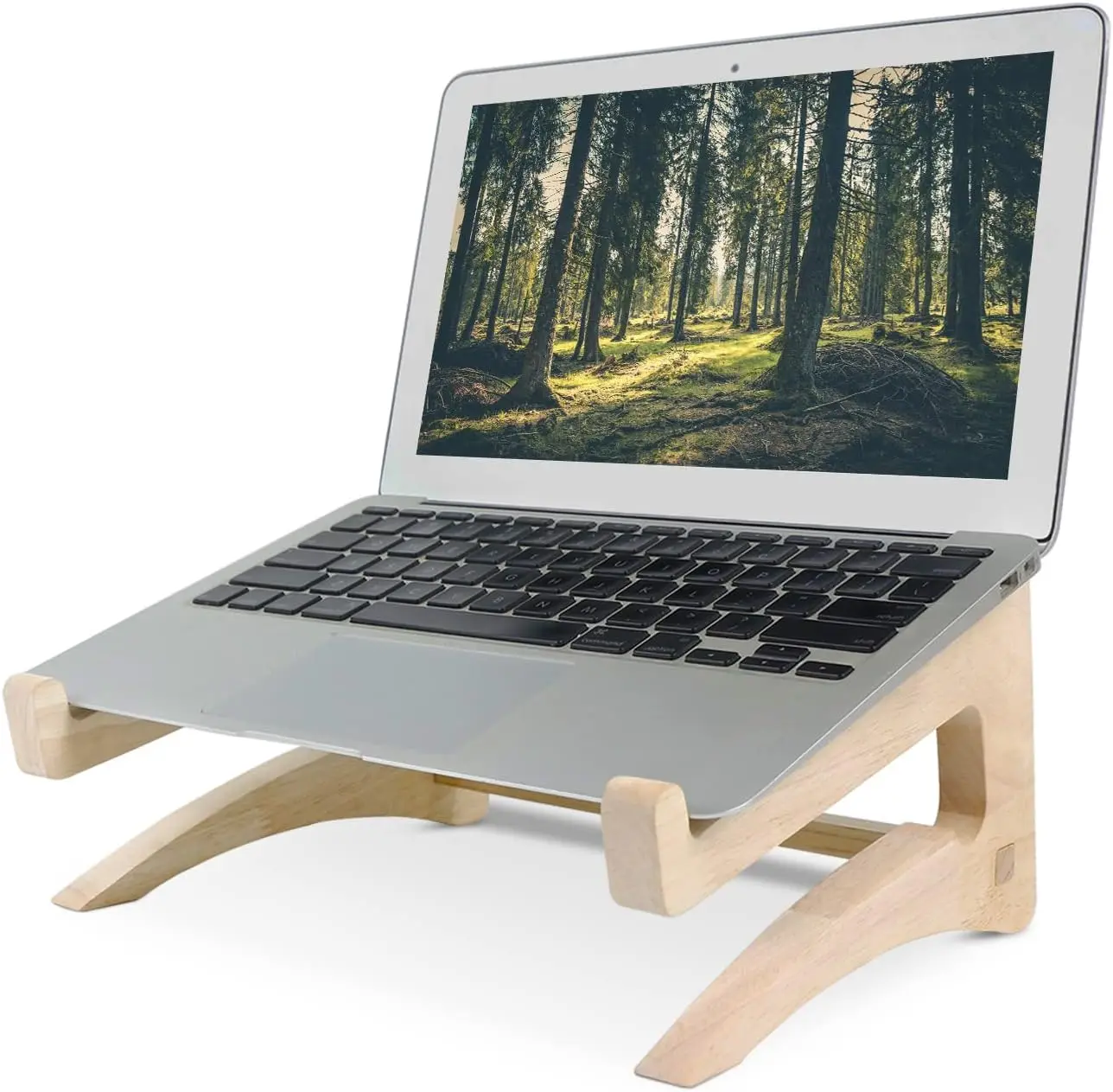 Adjustable Wooden Laptop Stand for Desk, Detachable Holder Compatible with 11-14 Inch Notebooks, Ergonomic Design
Adjustable Wooden Laptop Stand for Desk, Detachable Holder Compatible with 11-14 Inch Notebooks, Ergonomic Design