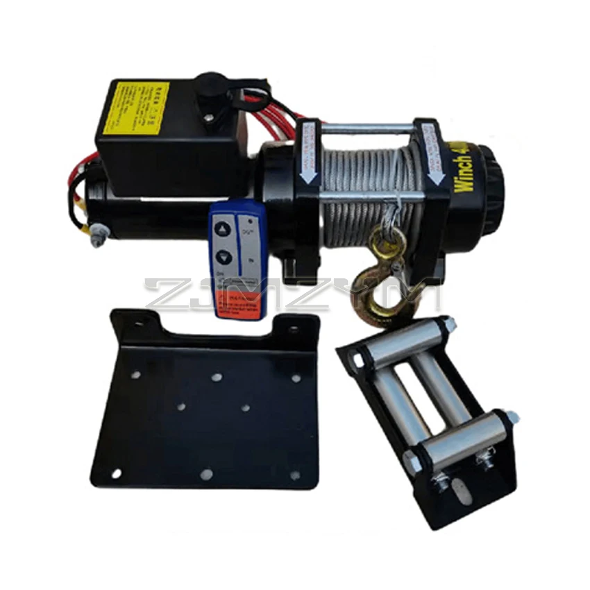 4000/4500lbs Steel wire Rope Electric Winch For Traction Portable Winch Car Trailer Truck Off Road with Wireless Control 12v/24v
4000/4500lbs Steel wire Rope Electric Winch For Traction Portable Winch Car Trailer Truck Off Road with Wireless Control 12v/24v