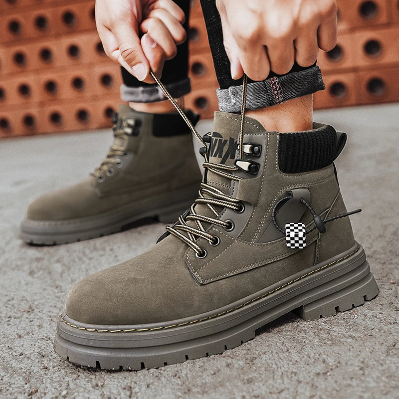 555 casual boots, transfer boots, work shoes, climbing shoes, versatile outdoor high-top trendy shoes
555 casual boots, transfer boots, work shoes, climbing shoes, versatile outdoor high-top trendy shoes
