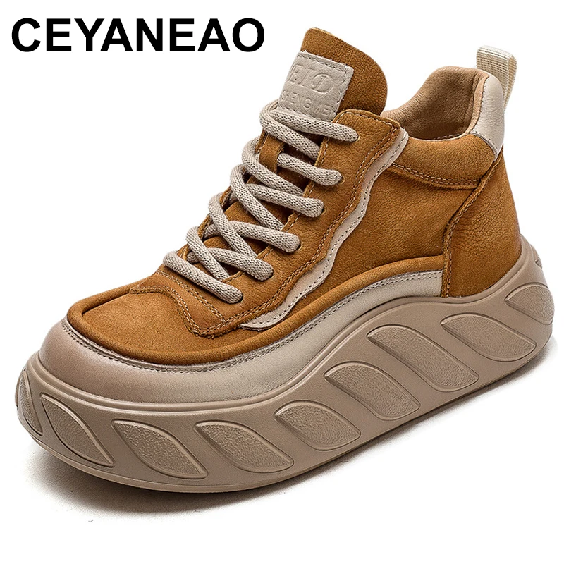 Genuine Leather Flat Platform Shoes Women Autumn Winter New Thick Soled Comfortable Versatile Casual Short Boots
Genuine Leather Flat Platform Shoes Women Autumn Winter New Thick Soled Comfortable Versatile Casual Short Boots