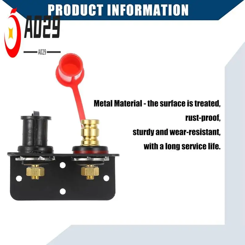 A029-250A 48V Battery Jumper Post Panel External Battery Jumper Blocks For ATV UTV RV Truck Battery Charging Post Kit
A029-250A 48V Battery Jumper Post Panel External Battery Jumper Blocks For ATV UTV RV Truck Battery Charging Post Kit