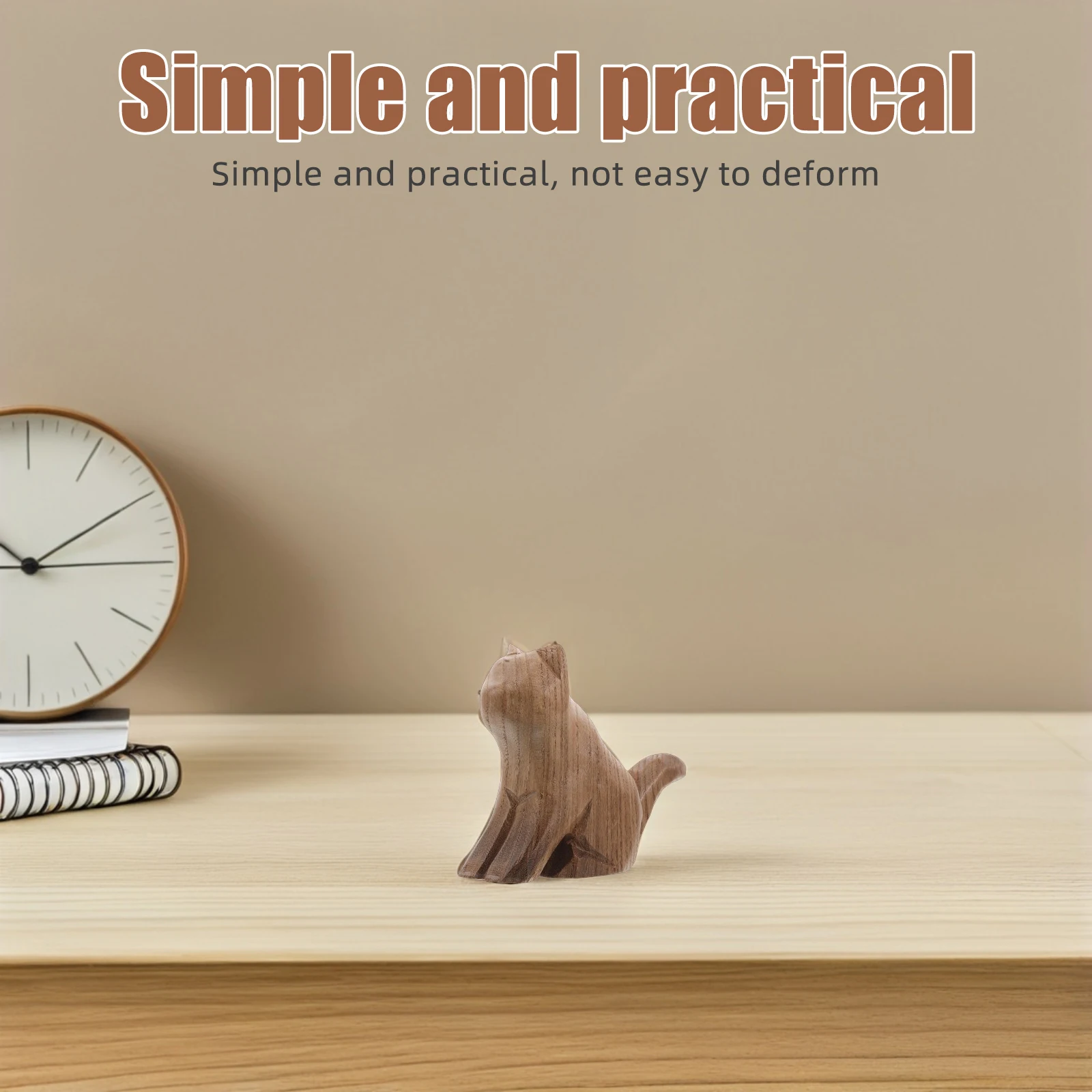 Wooden Cat Ornament Animal Carving Decoration Statues Home Crafts Ornaments Carvings 
Wooden Cat Ornament Animal Carving Decoration Statues Home Crafts Ornaments Carvings