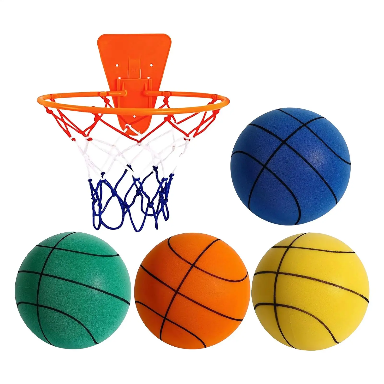 SilentBasketball Quiet No Noise High Density Soft PU Foam Squeezable Ball Indoor Mute Bouncing 18cm Basketball Children Sports
SilentBasketball Quiet No Noise High Density Soft PU Foam Squeezable Ball Indoor Mute Bouncing 18cm Basketball Children Sports